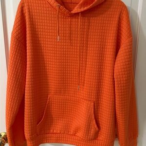 Halloween / Pumpkin / Fall Orange Quilted Hoodie Sweater
